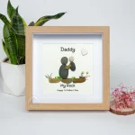 Personalized Father's Day Pebble Art, Unique Birthday Gift for Dad, Dad's Birthday Gift, Pebble Art for Dad, Father's Day Pebble Artwork