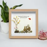Personalized Gift For Mom, Mom Pebble Art, Gift For Mother Day, Mother's Day Gift, Mom Pebble Art, Pebble Art Gift For Mom From Daughter