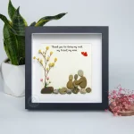 Personalized Gift For Mom, Mom Pebble Art, Gift For Mother Day, Mother's Day Gift, Mom Pebble Art, Pebble Art Gift For Mom From Daughter - Image 2