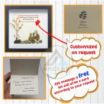 Personalized Gift For Mom, Mom Pebble Art, Gift For Mother Day, Mother's Day Gift, Mom Pebble Art, Pebble Art Gift For Mom From Daughter - Image 3