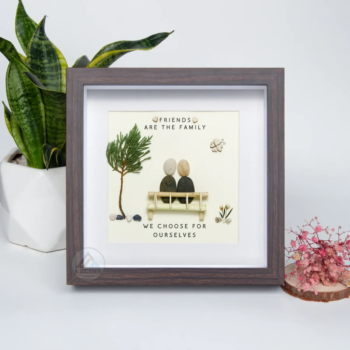 Personalized Best Friends Pebble Art, Birthday Gifts, Gifts For Best Friends, Friends Female, Best Friend Pebble Art, Pebble Art Gift - Image 7