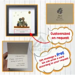 Grandma & Grandpa Pebble Art, Pebble Art Birthday Gift For Nana, Gift For Grandma, Grandma & Grandchildren Pebble Frame, Pebble Art Gift - Image 3