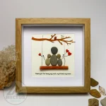 Personalized Gift For Mom, Mom Pebble Art, Gift For Mother Day, Mother's Day Gift, Mom Pebble Art, Pebble Art Gift For Mom From Daughter