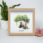 Personalized Father's Day Pebble Art, Unique Birthday Gift for Dad, Dad's Birthday Gift, Pebble Art for Dad, Father's Day Pebble Artwork