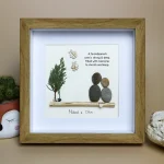 Personalized Name Grandparents Gift, Grandparents Day Gift, Grandparents Pebble Art, Gifts for Grandparents, Grandparents Gifts from kids
