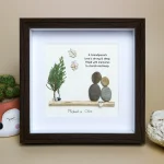 Personalized Name Grandparents Gift, Grandparents Day Gift, Grandparents Pebble Art, Gifts for Grandparents, Grandparents Gifts from kids - Image 4