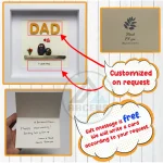 Personalized Father's Day Pebble Art, Unique Birthday Gift for Dad, Dad's Birthday Gift, Pebble Art for Dad, Father's Day Pebble Artwork - Image 3