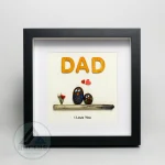 Personalized Father's Day Pebble Art, Unique Birthday Gift for Dad, Dad's Birthday Gift, Pebble Art for Dad, Father's Day Pebble Artwork - Image 2