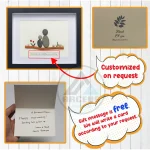 Grandpa Pebble Art, Fathers Day Gift, Pebble Frame Gift, Personalised Dad gift, Gifts from Grandchildren, Gift for Dad, Family Pebble Frame - Image 3