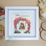 Personalized Couple Pebble Art, Wedding Gift for Couple, Anniversary Gift For Girlfriend / Wife / Husband, Pebble Painting, Pebble Art Gift - Image 5