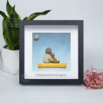 Personalized Dog Lover Pebble Art, Dog Wall Art, Dog Pebble Art, Framed Dog Wall Hanging, Dog Decor, Unique Animal Lover Gift, Baby Dog Art - Image 6