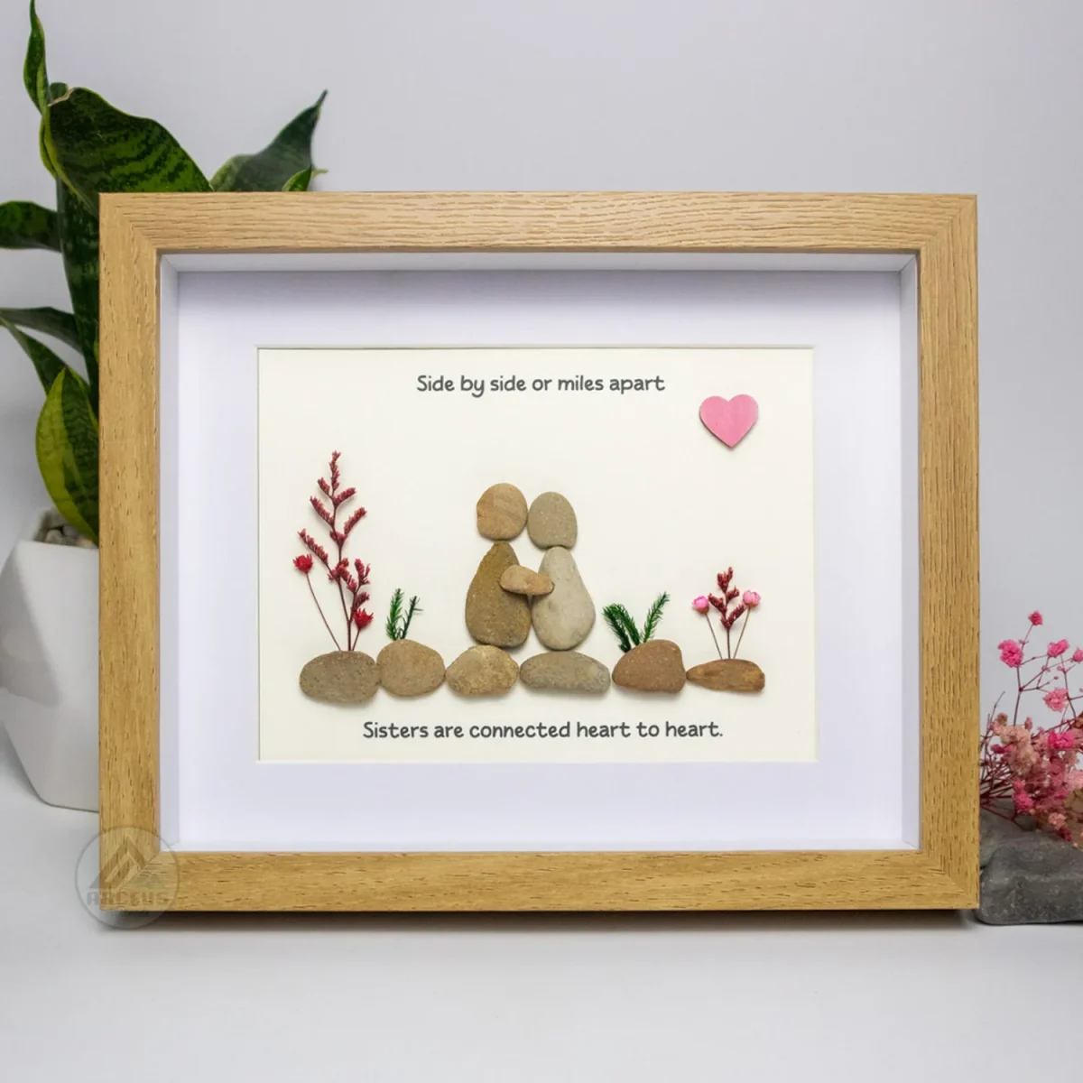 Personalized Sister Pebble Picture - Sister Pebble Pictures - Sister Gift - Birthday Gift For Sister - Personalized Gifts For Sisters - Image 2