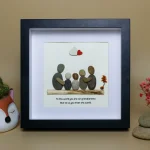 Personalized Grandparents Gift, Grandparents Day Gift, Grandparents Pebble Art, Gifts for Grandparents, Grandparents Gifts from kids - Image 5