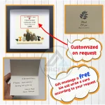 Personalized Family With Pets Pebble Art, Pebble Art Gift, Family With Dog Pebble Art, Family With Cat Pebble Art, Gift for Family - Image 3