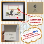 Personalized Wedding Anniversary Pebble Art, Couple Pebble Art, Anniversary Present for Him or Her, Pebble Art Gift, Pebble Painting - Image 3