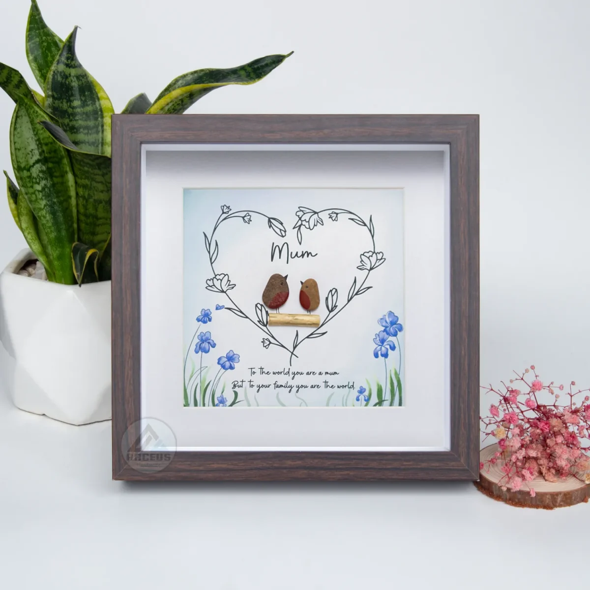 Personalized Gift For Mom, Mom Pebble Art, Gift For Mother Day, Mother's Day Gift, Mom Pebble Art, Pebble Art Gift For Mom From Daughter - Image 7