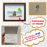 Personalized Couple On The Beach Pebble Art, Gift for Wedding Anniversary, Gift for Couple, Love Pebble Art Gift, Pebble Painting - Image 3