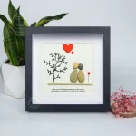 Personalized Couple with Romatic Quotes Pebble Art, Gift for Wedding Anniversary, Gift for Couple, Love Pebble Art Gift, Pebble Painting - Image 7