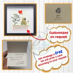 Personalized Couple with Romatic Quotes Pebble Art, Gift for Wedding Anniversary, Gift for Couple, Love Pebble Art Gift, Pebble Painting - Image 3