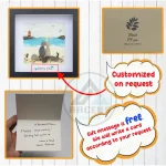 Personalized Couple On The Beach Pebble Art, Gift for Wedding Anniversary, Gift for Couple, Love Pebble Art Gift, Pebble Painting - Image 3