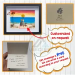 Personalized Couple On The Beach Pebble Art, Gift for Wedding Anniversary, Gift for Couple, Love Pebble Art Gift, Pebble Painting - Image 3