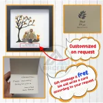 Personalized Family With Pets Pebble Art, Pebble Art Gift, Family With Dog Pebble Art, Family With Cat Pebble Art, Gift for Family - Image 3