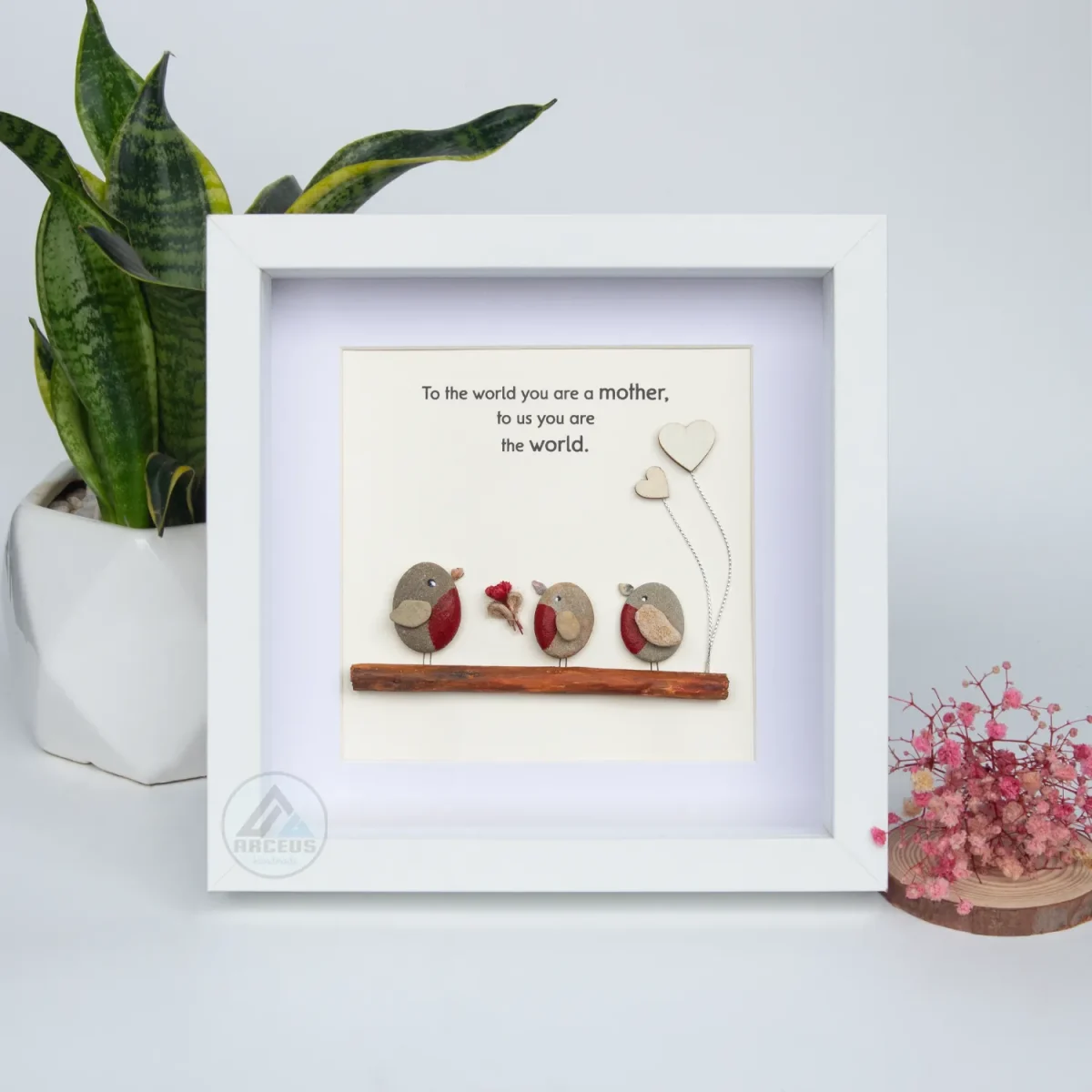Personalized Gift For Mom, Mom Pebble Art, Gift For Mother Day, Mother's Day Gift, Mom Pebble Art, Pebble Art Gift For Mom From Daughter - Image 7