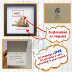 Personalized Family With Pets Pebble Art, Pebble Art Gift, Family With Dog Pebble Art, Family With Cat Pebble Art, Gift for Family - Image 3