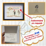 Personalized Wedding Anniversary Pebble Art, Couple Pebble Art, Anniversary Present for Him or Her, Pebble Art Gift, Pebble Painting - Image 3