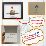 Personalized Family Pebble Art, Housewarming Gift Pebble Painting, Custom Pebble Art Family, Gift For Family, New Home Pebble Art Gift - Image 3