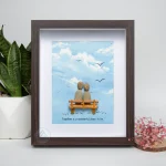 Personalized Wedding Anniversary Pebble Art, Couple Pebble Art, Anniversary Present for Him or Her, Pebble Art Gift, Pebble Painting - Image 7