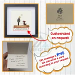 Personalized Dog Lover Pebble Art, Dog Wall Art, Dog Pebble Art, Framed Dog Wall Hanging, Dog Decor, Unique Animal Lover Gift, Baby Dog Art - Image 3