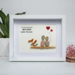 Brother Pebble Art, Friend Birthday Gift, Personalized Gifts, Family Pebble Art, Gift For Bestie, Birthday Gift, Home Gift Ideas, BFF - Image 5