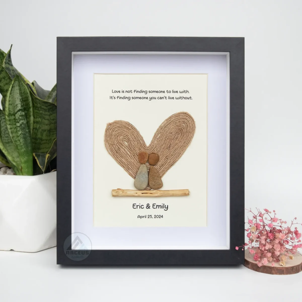 Personalized Sister Pebble Picture - Sister Pebble Pictures - Sister Gift - Birthday Gift For Sister - Personalized Gifts For Sisters - Image 1