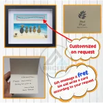 Personalised Family Seaside Beach Pebble Art, The Sea Family Pebble Painting, Gift For Mum Birthday, Mothers Day, Pebble Art Gift - Image 3