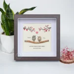 Personalized Friendship Pebble Art, Pebble Art for Friends, Gift for Besties, Gift for Friend, Bird Friendship Pebble Frame, Pebble Art Gift - Image 5