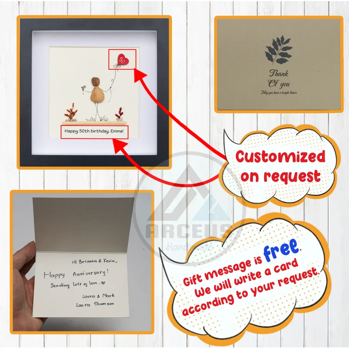 Personalized Best Friend Pebble Art, Birthday Gifts, Gifts For Best Friends, Friends Female, Best Friend Pebble Art, Pebble Art Gift - Image 3