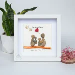 Personalized New Baby Gift, New Baby Pebble Art Gift, New Mum Pebble Picture, Newborn Gift, Christening Gift, Baby Shower Gift, Baby Pebble - Image 7