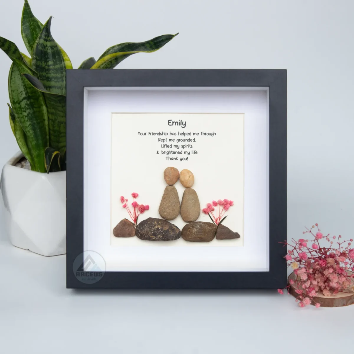 Personalized Best Friend Pebble Art, Birthday Gifts, Gifts For Best Friends, Friends Female, Best Friend Pebble Art, Pebble Art Gift - Image 7
