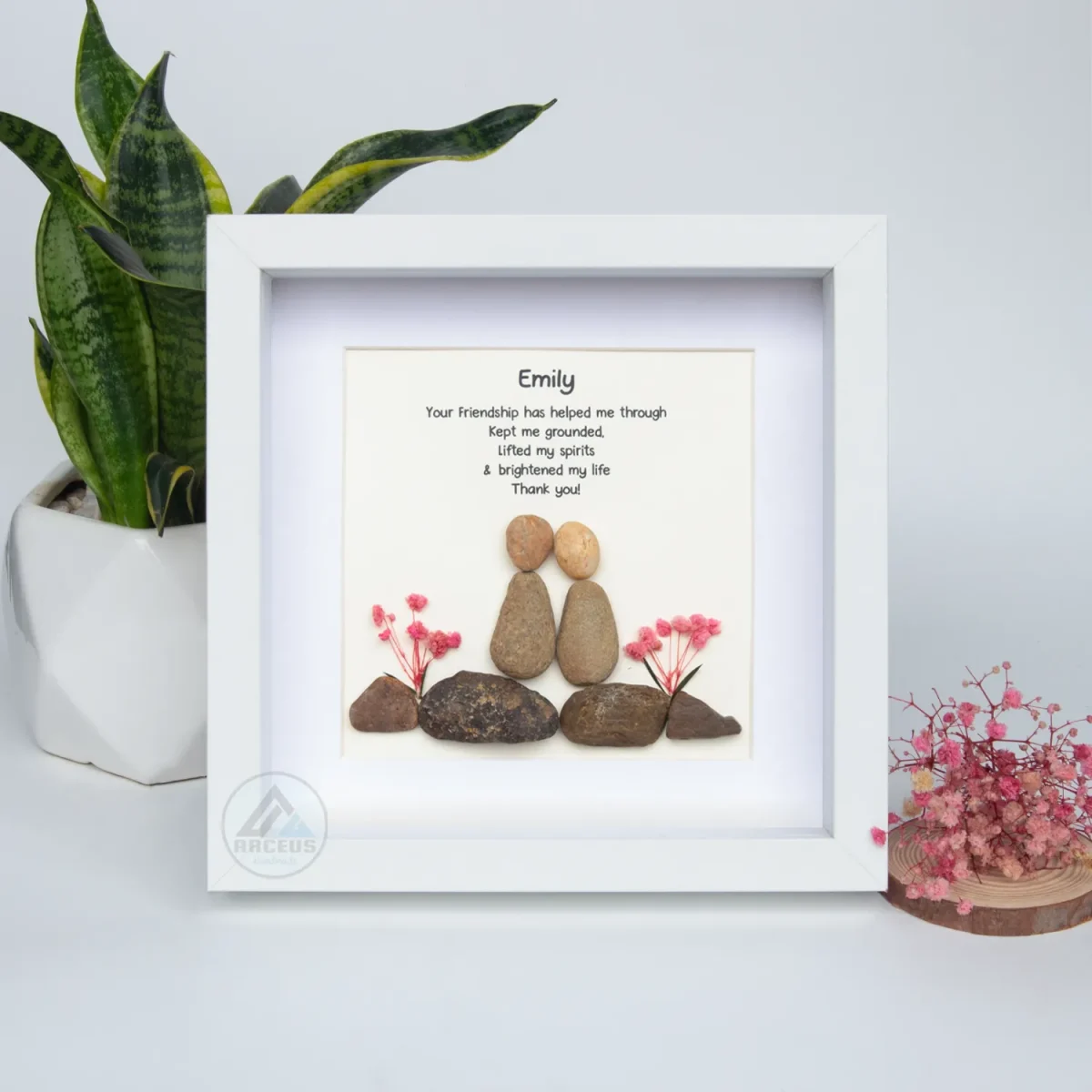 Personalized Best Friend Pebble Art, Birthday Gifts, Gifts For Best Friends, Friends Female, Best Friend Pebble Art, Pebble Art Gift - Image 6