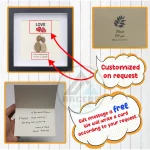 Personalized Couple Pebble Art, Wedding Gift for Couple, Anniversary Gift For Girlfriend / Wife / Husband, Pebble Painting, Pebble Art Gift - Image 3