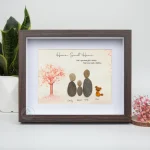 Personalized Family Pebble Art, Housewarming Gift Pebble Painting, Custom Pebble Art Family, Gift For Family, New Home Pebble Art Gift - Image 7