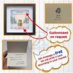 Personalized Christmas Couple Pebble Art, Best Friend Pebble Frame,Pebble Art Gift Bestie, Birthday, Wedding,  First Couple Anniversary Gift - Image 3