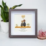Personalized Couple Pebble Art, Wedding Gift for Couple, Anniversary Gift For Girlfriend / Wife / Husband, Pebble Painting, Pebble Art Gift - Image 5