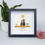 Personalized Couple Pebble Art, Wedding Gift for Couple, Anniversary Gift For Girlfriend / Wife / Husband, Pebble Painting, Pebble Art Gift - Image 6