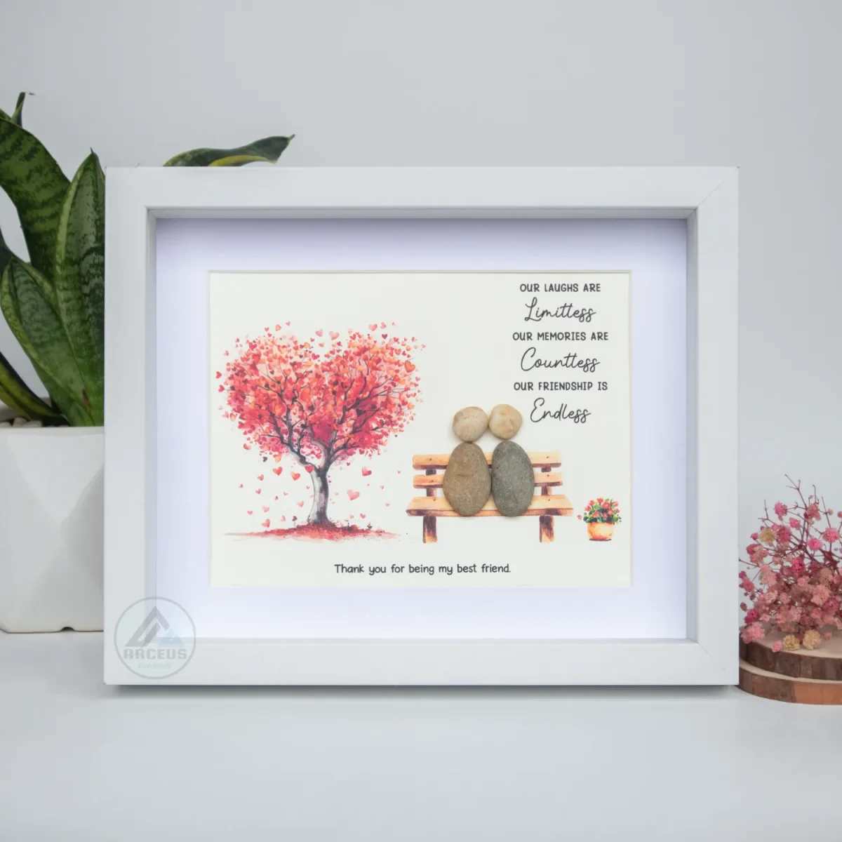 Personalized Best Friend Pebble Art, Birthday Gifts, Gifts For Best Friends, Friends Female, Best Friend Pebble Art, Pebble Art Gift - Image 5