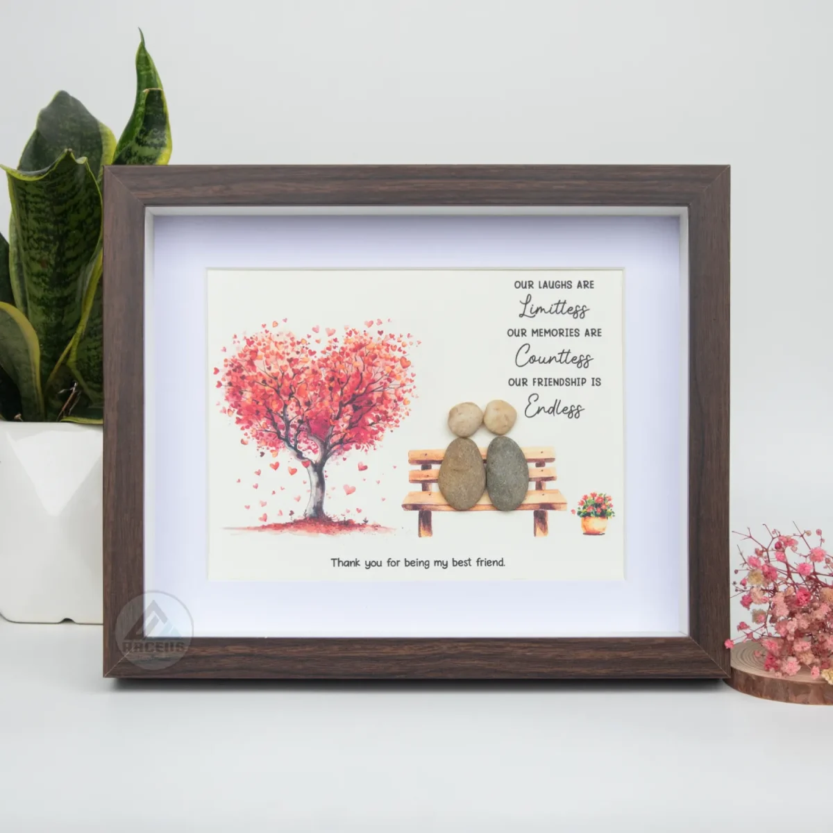 Personalized Best Friend Pebble Art, Birthday Gifts, Gifts For Best Friends, Friends Female, Best Friend Pebble Art, Pebble Art Gift - Image 7