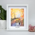 Personalized Couple Pebble Art, Wedding Gift for Couple, Anniversary Gift For Girlfriend / Wife / Husband, Pebble Painting, Pebble Art Gift - Image 6