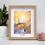 Personalized Couple Pebble Art, Wedding Gift for Couple, Anniversary Gift For Girlfriend / Wife / Husband, Pebble Painting, Pebble Art Gift