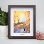 Personalized Couple Pebble Art, Wedding Gift for Couple, Anniversary Gift For Girlfriend / Wife / Husband, Pebble Painting, Pebble Art Gift - Image 7